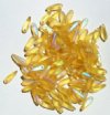 100 3x11mm Matte Transparent Light Topaz AB Dagger Beads
